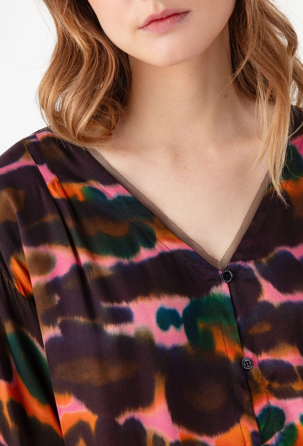 Chemise manches 3/4 Suryah imprimé coloré 2