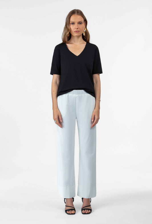 Pantalon Hera blanc en jersey technique 1