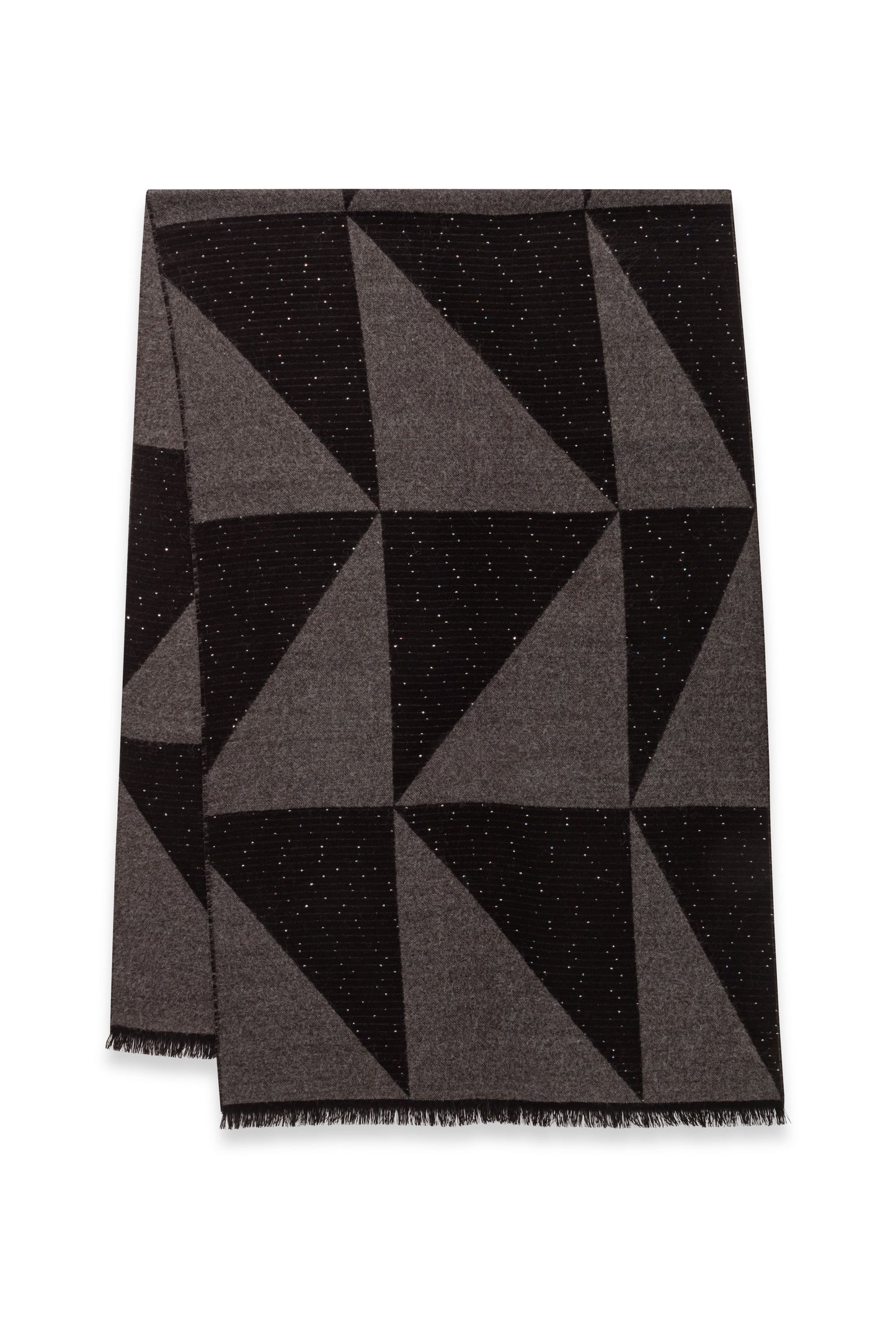 Echarpe graphique Laurel noire 1