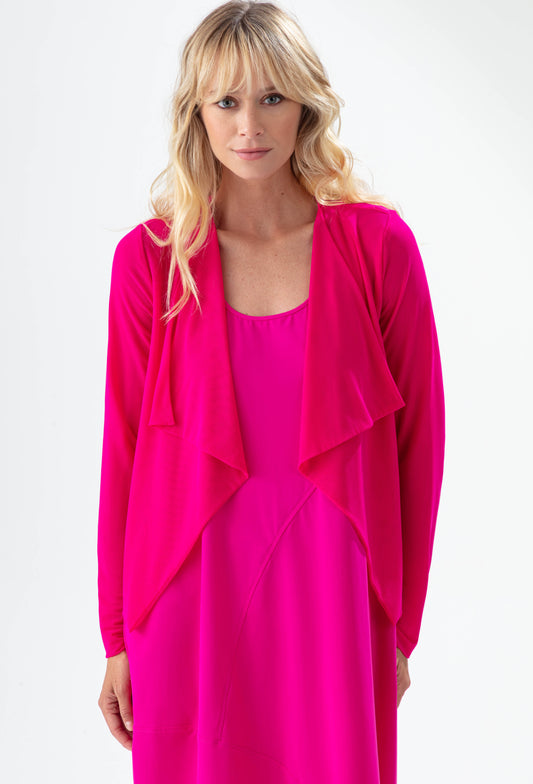 Bolero Aurora en résille fuchsia 1