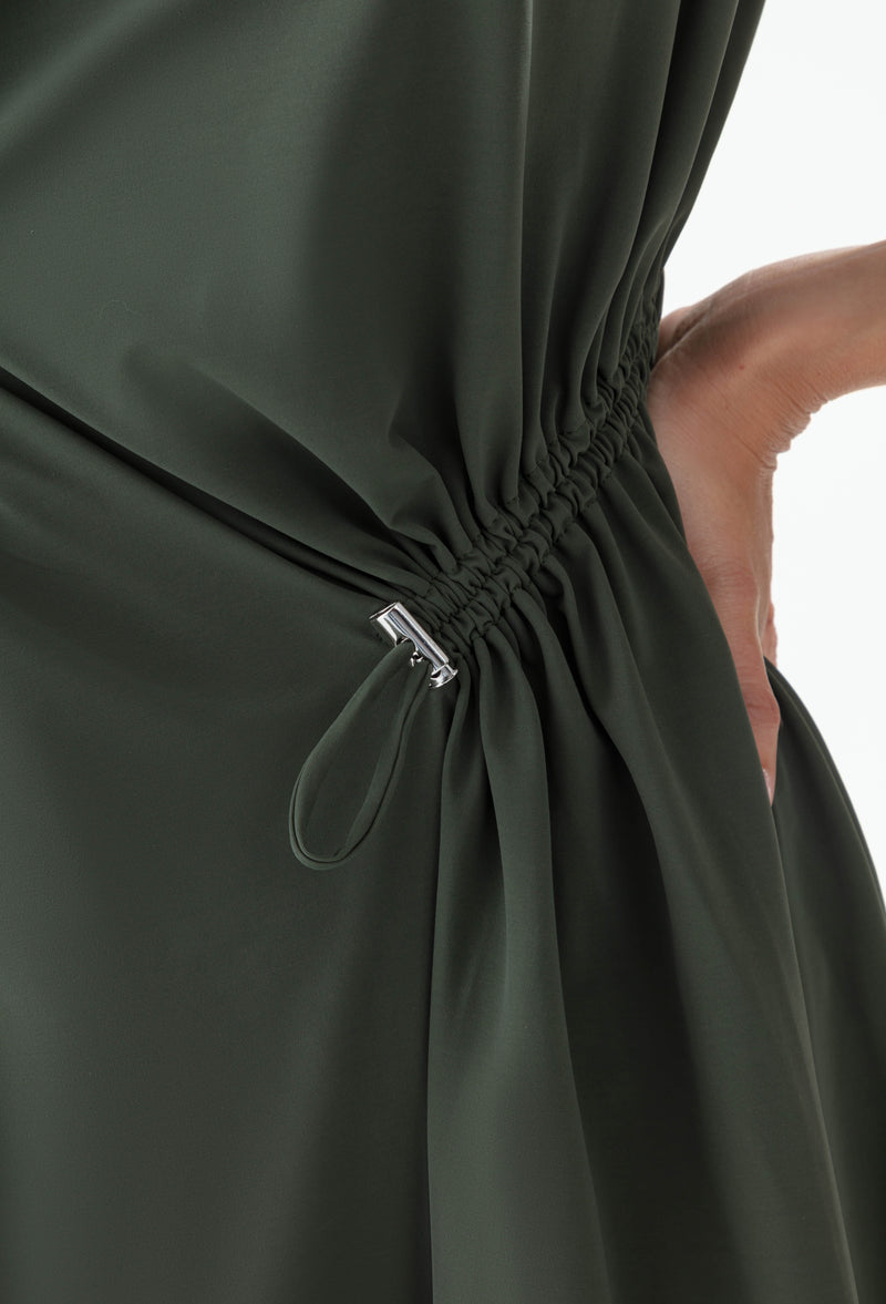 Robe Eta kaki en jersey technique 3