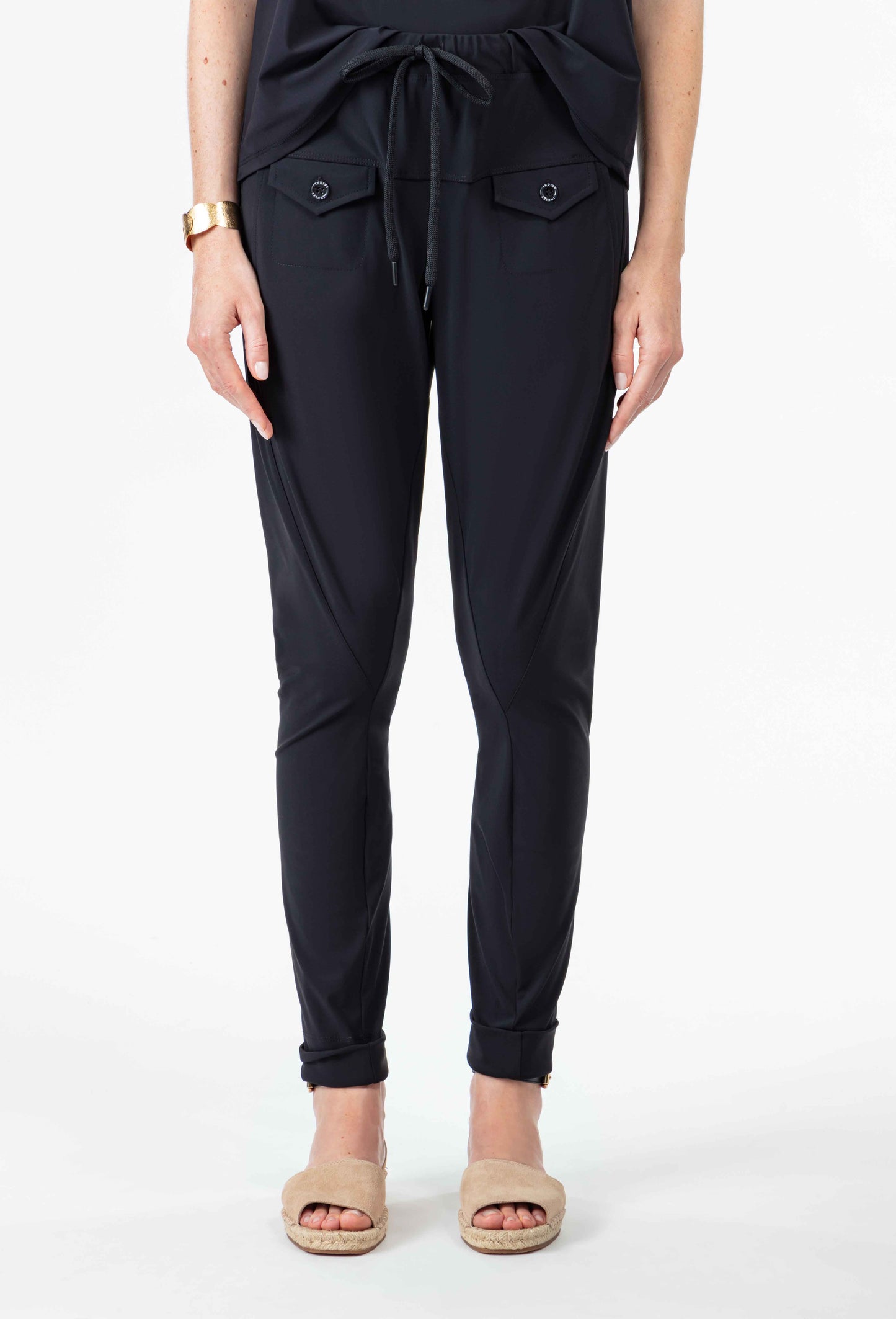 Pantalon Pop Noir en jersey technique 2