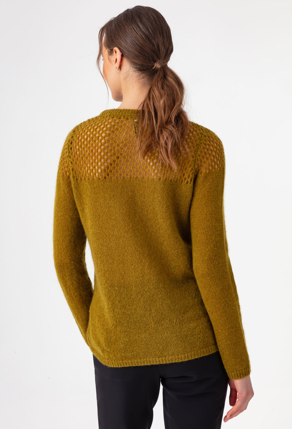 Pull Cléo en maille curry 3