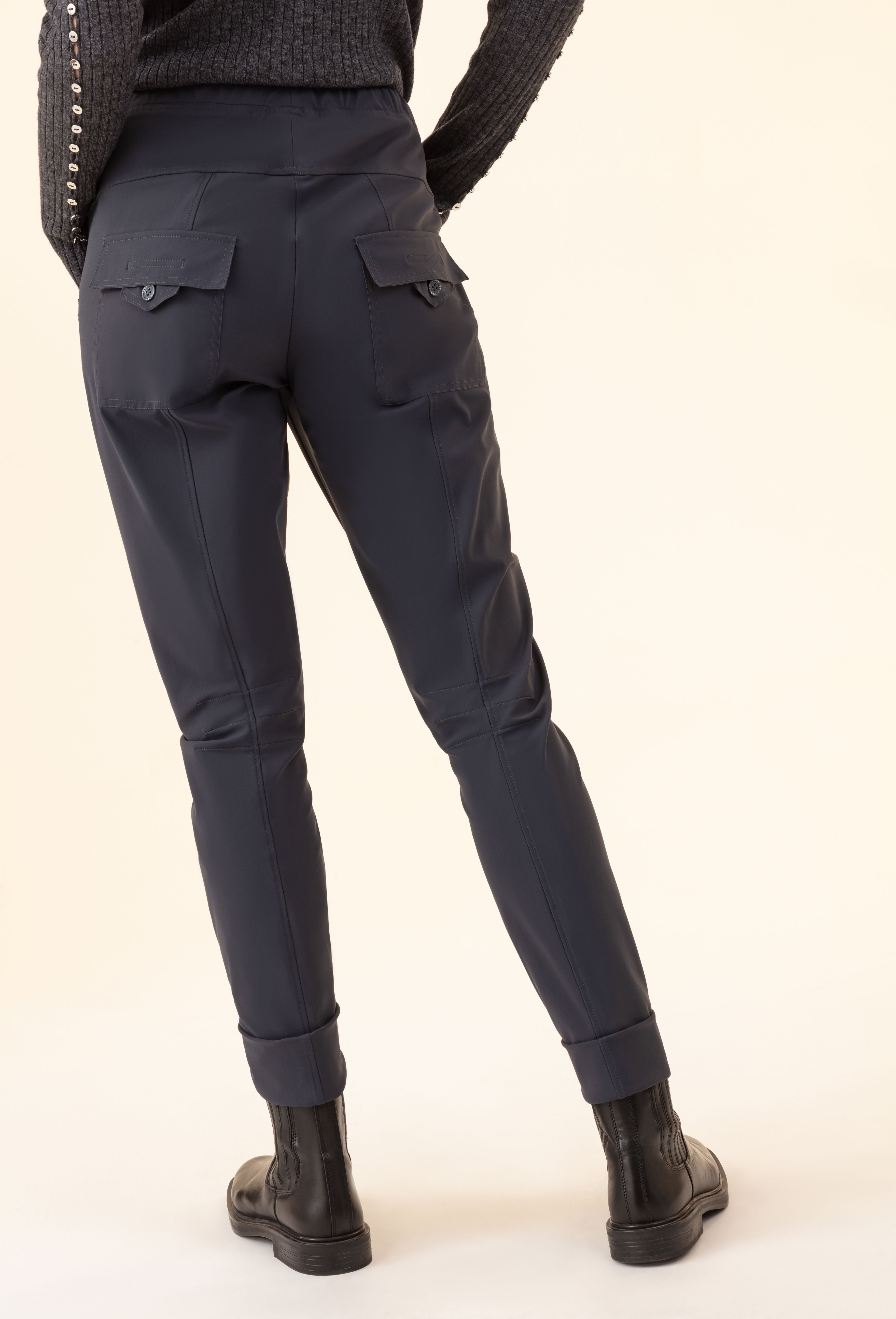 Jul gray technical jersey fabric pants | INDIES
