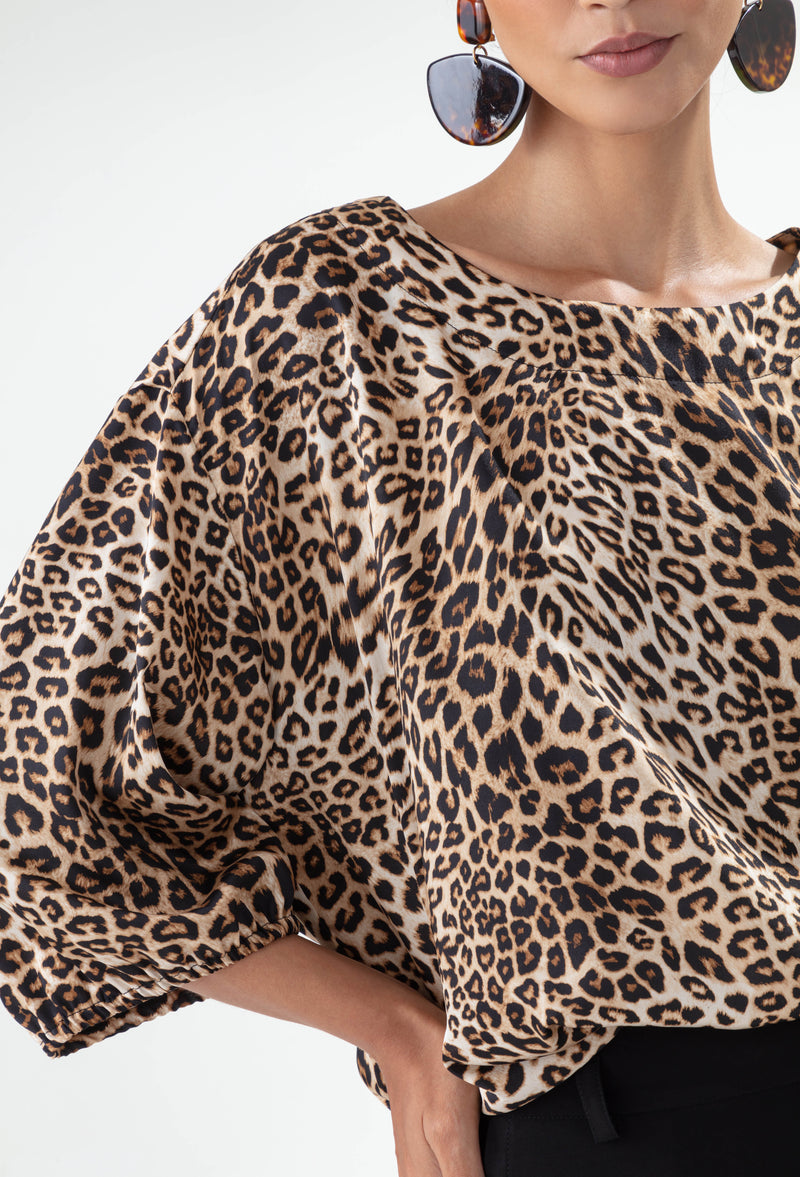 Blouse Jean imprimé léopard 3