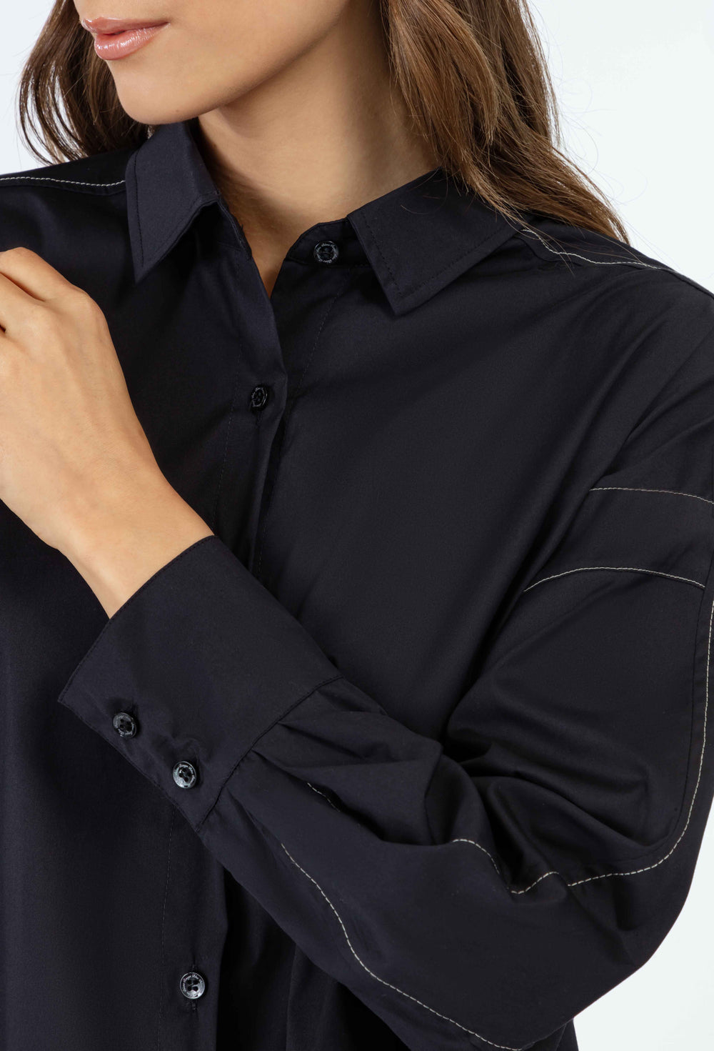 Chemise oversize Charlie noire 3