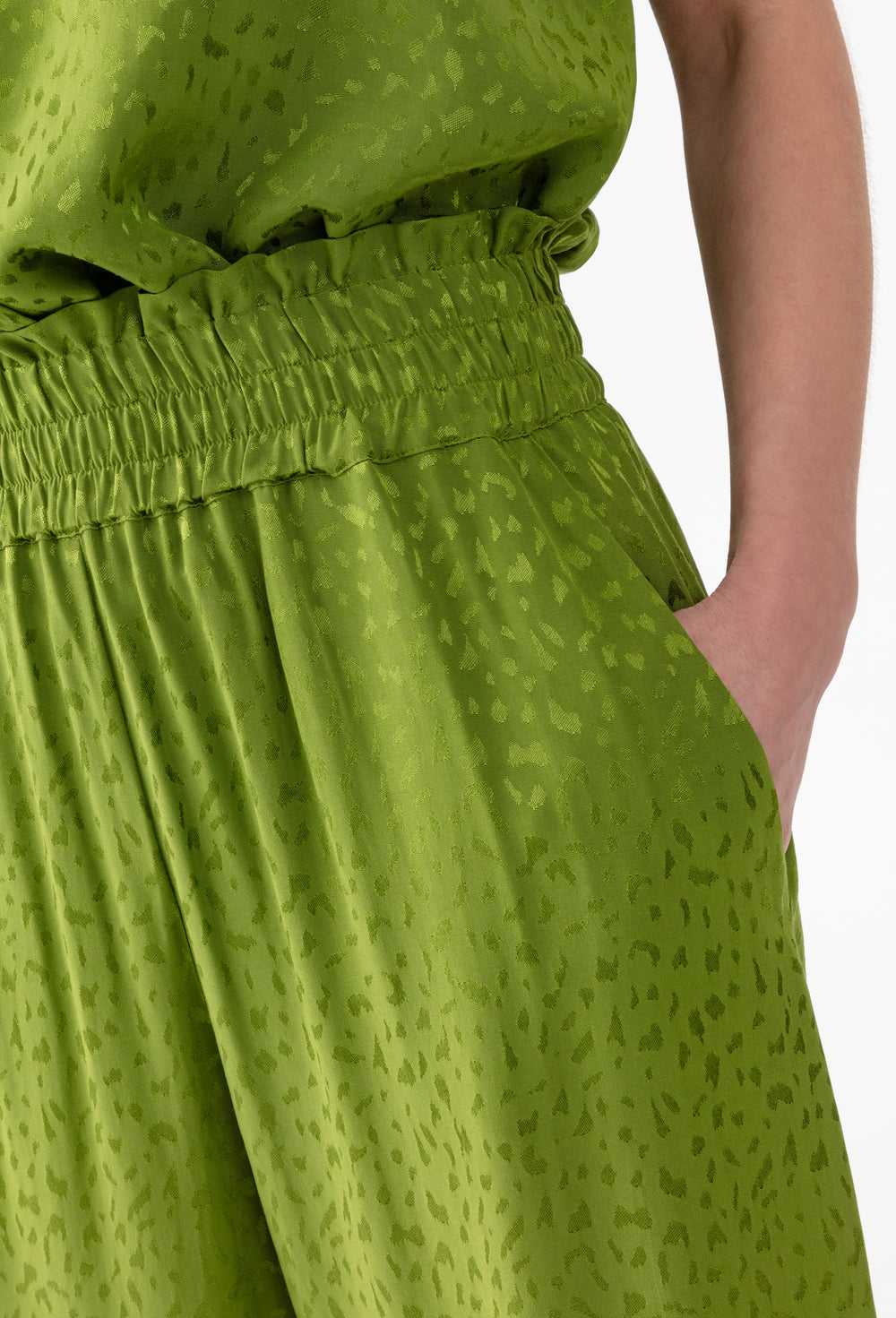 Pantalon large vert Aimi 3