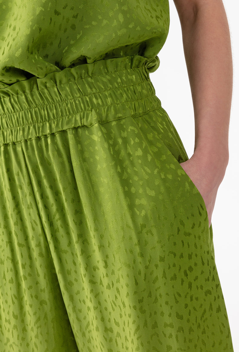 Pantalon large vert Aimi 3