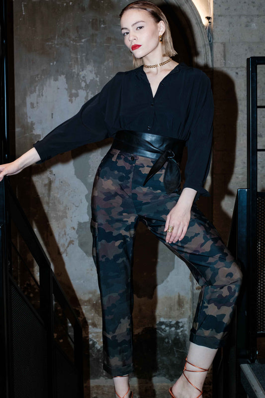 Ceinture Amel en cuir noire 2