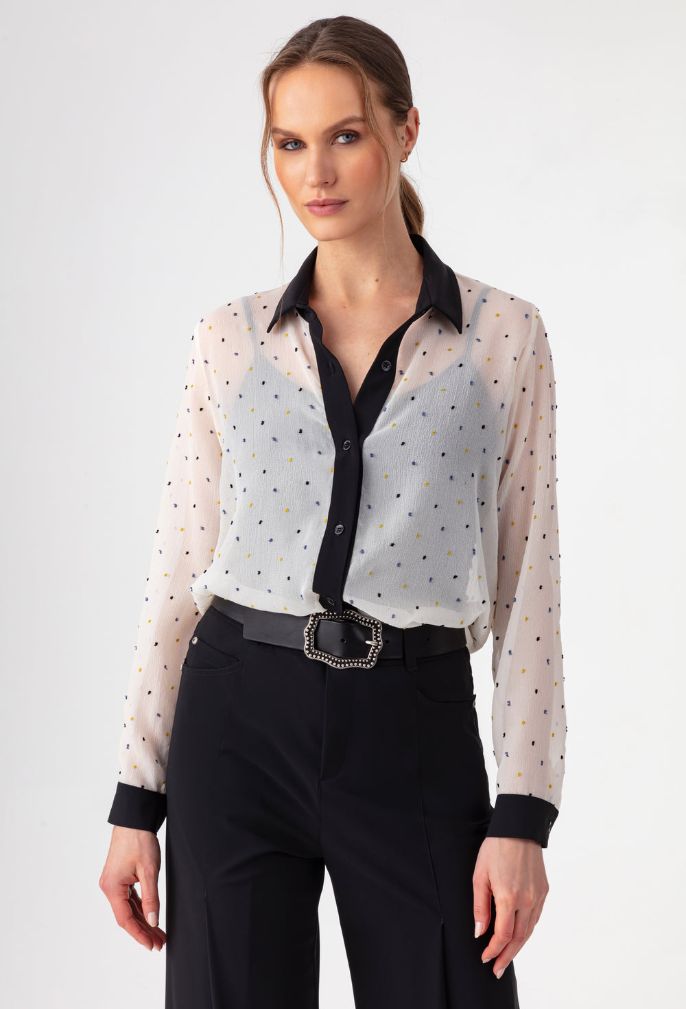 Chemise Ysee à plumetis 1