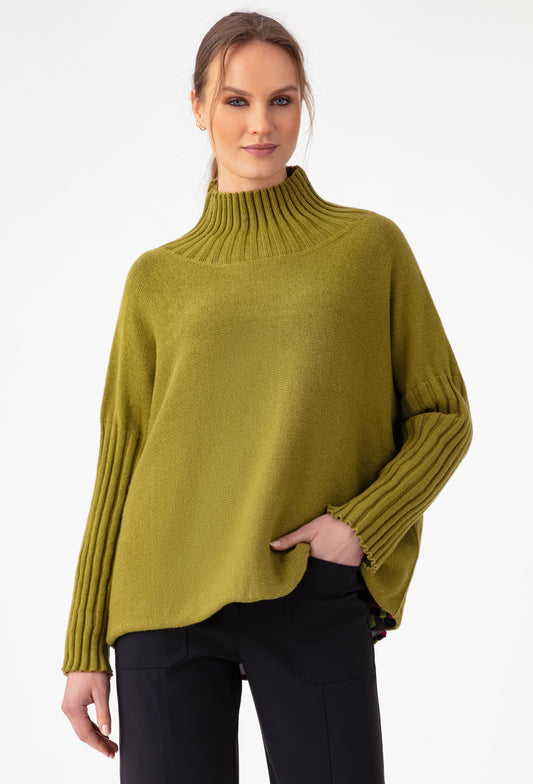 Pull Karlie vert en maille 1