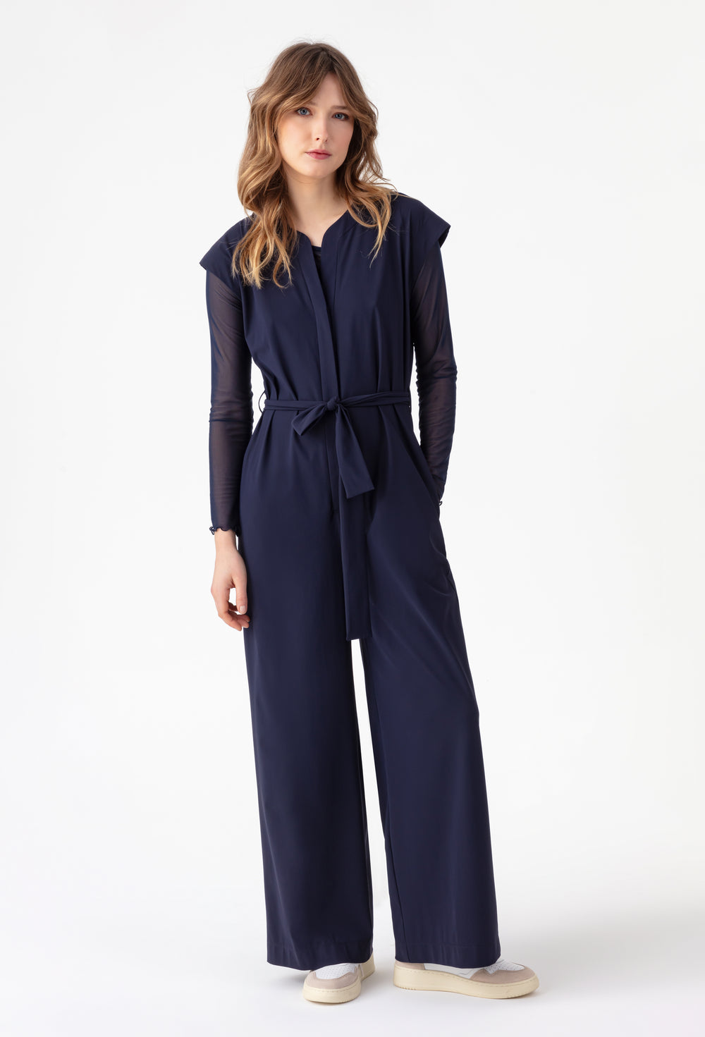 Combinaison Levia en jersey technique bleu marine 3