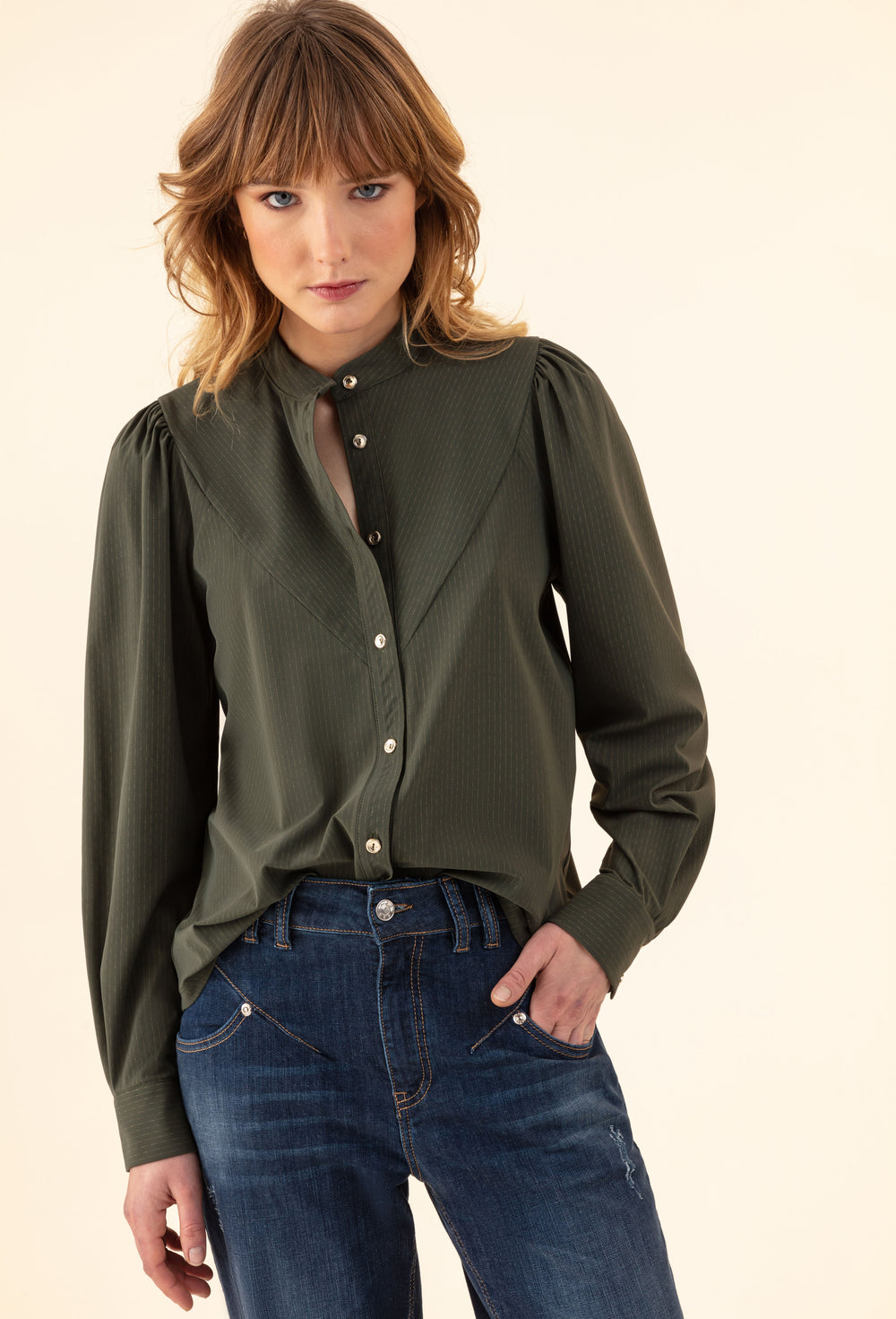 Chemise Gyptis kaki en jersey technique  1