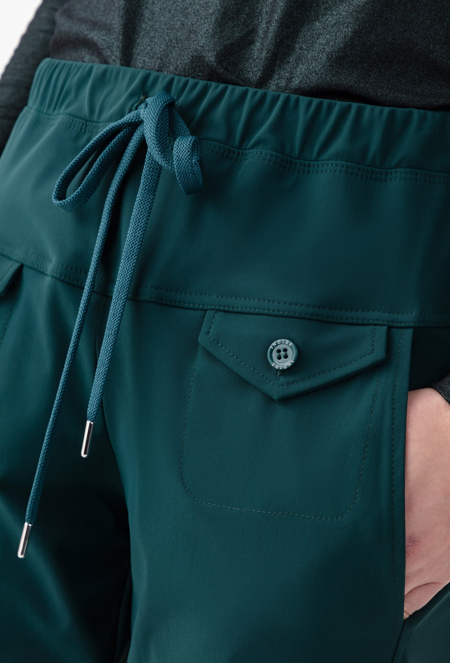 Pantalon Pop en jersey technique vert emeraude 4