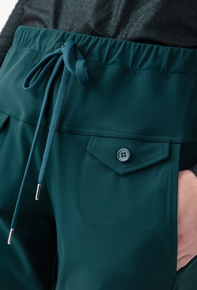 Pantalon Pop en jersey technique vert emeraude 4
