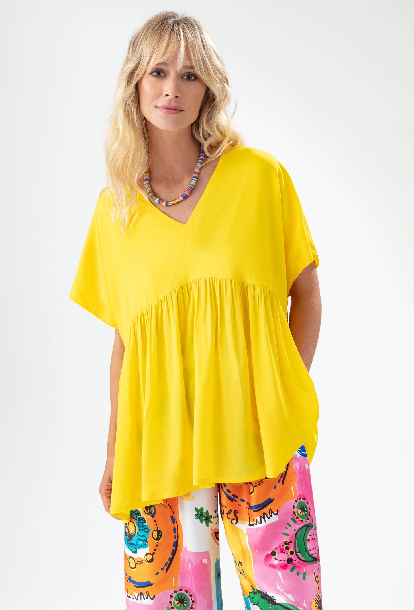Blouse Etoile jaune soleil 1