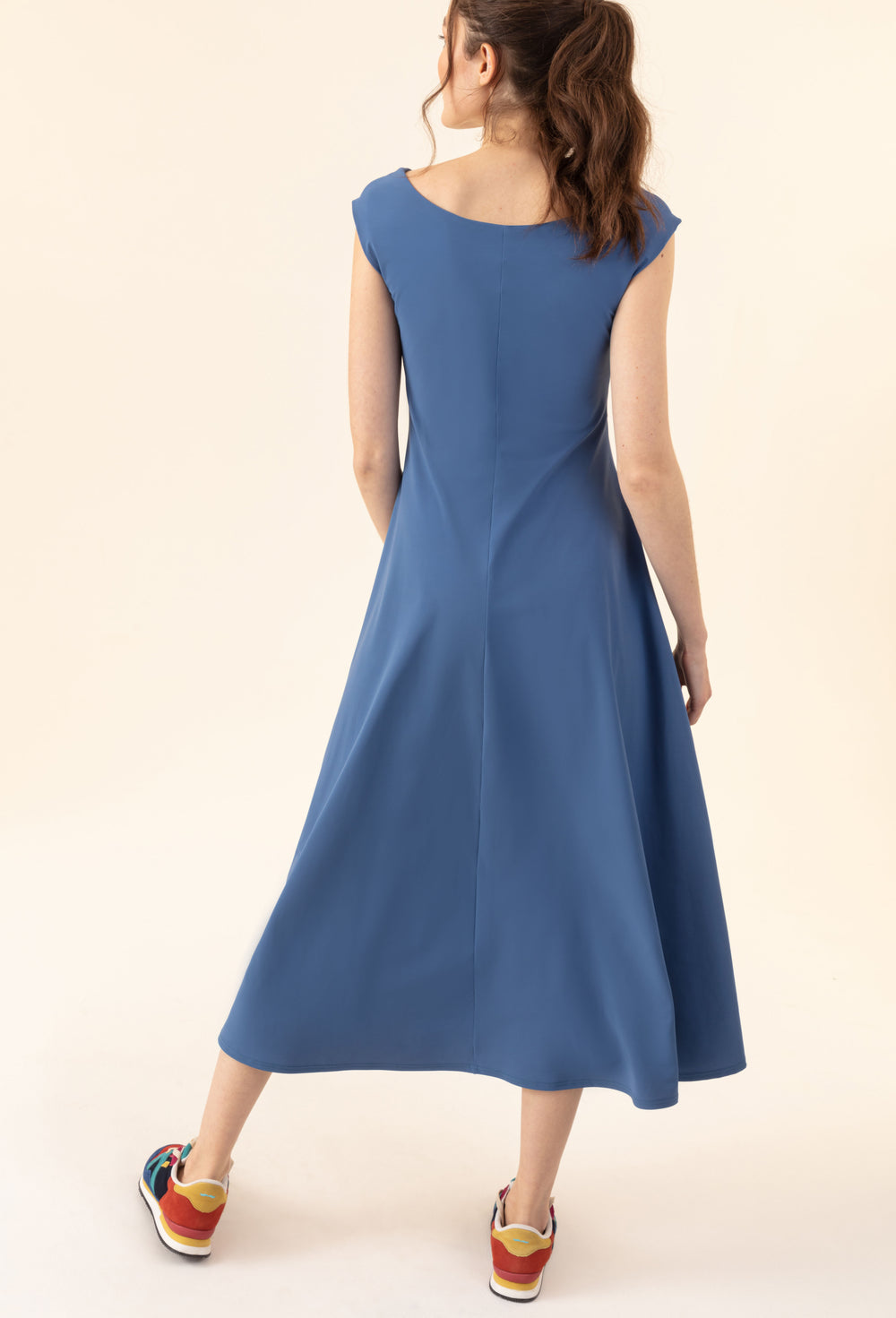 Robe Curtis en jersey technique bleue 4