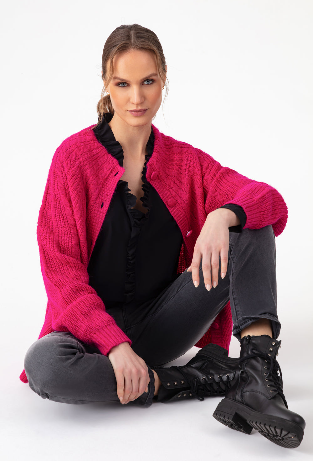 Gilet Elise rose en alpaga 4