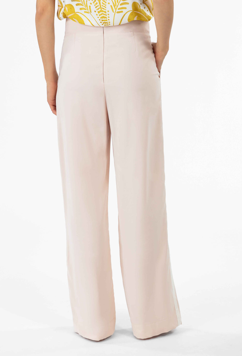 Pantalon Jaden en twill rose poudré 6