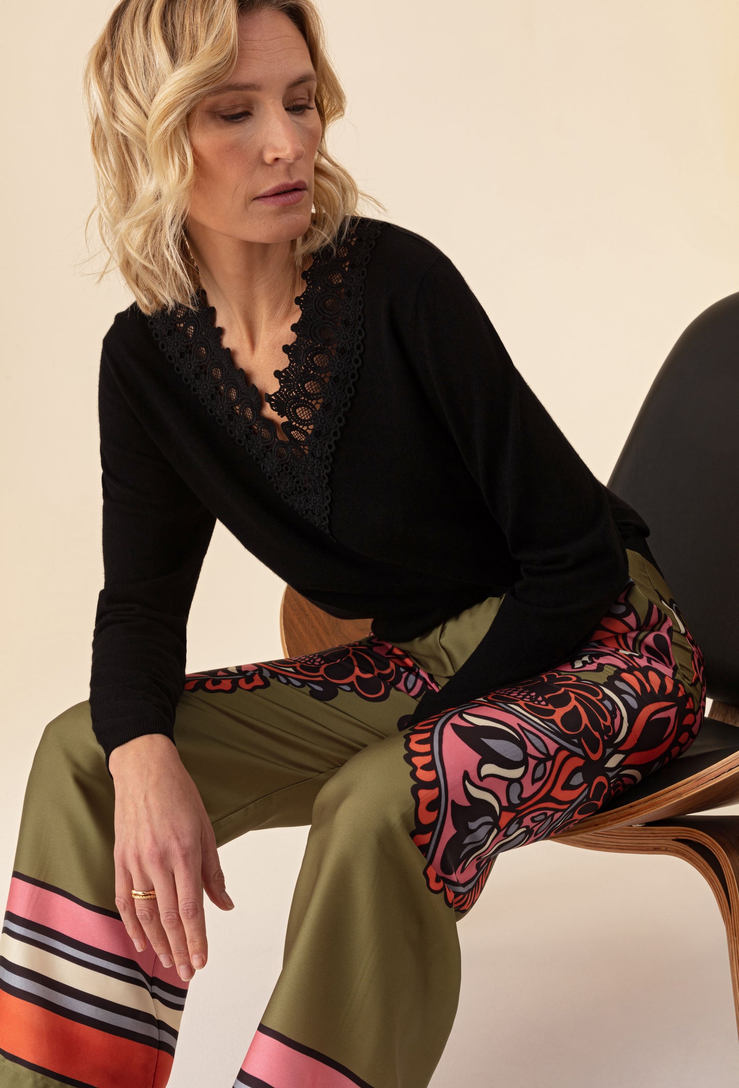 Pantalon large Ana imprimé Palazzo 3