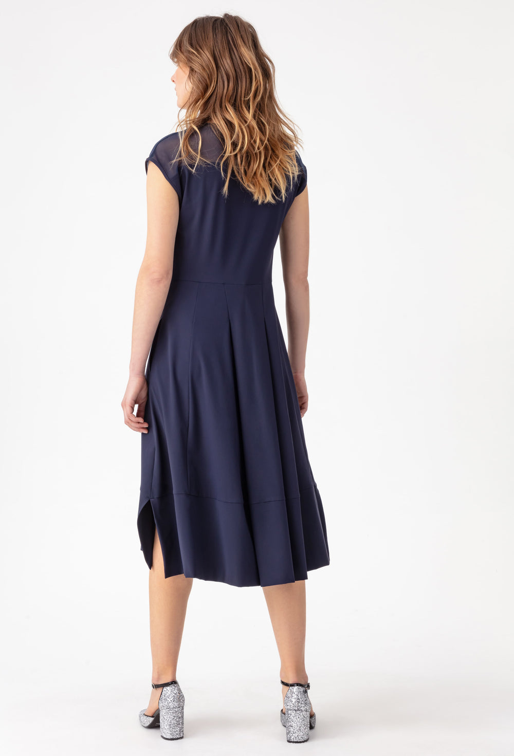 Robe Kida en jersey technique bleu marine 4