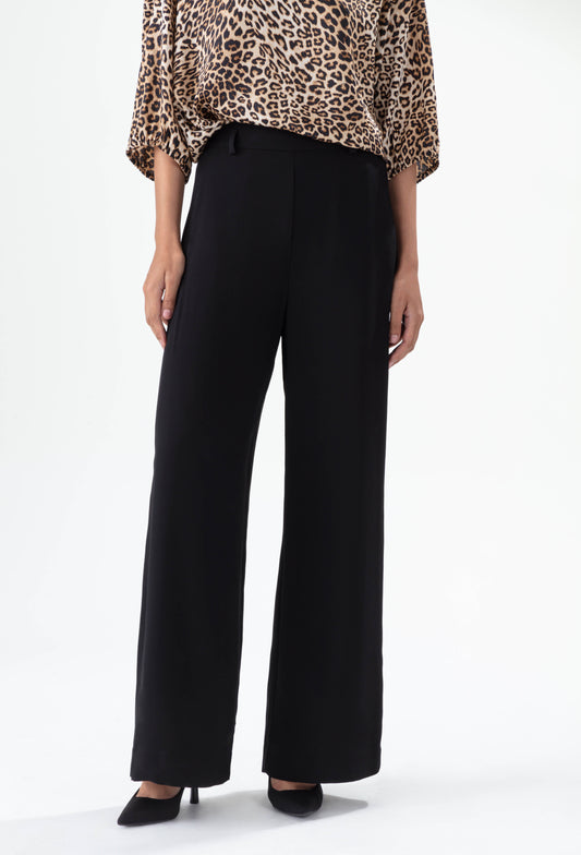 Pantalon Fauve noir coupe wide 4