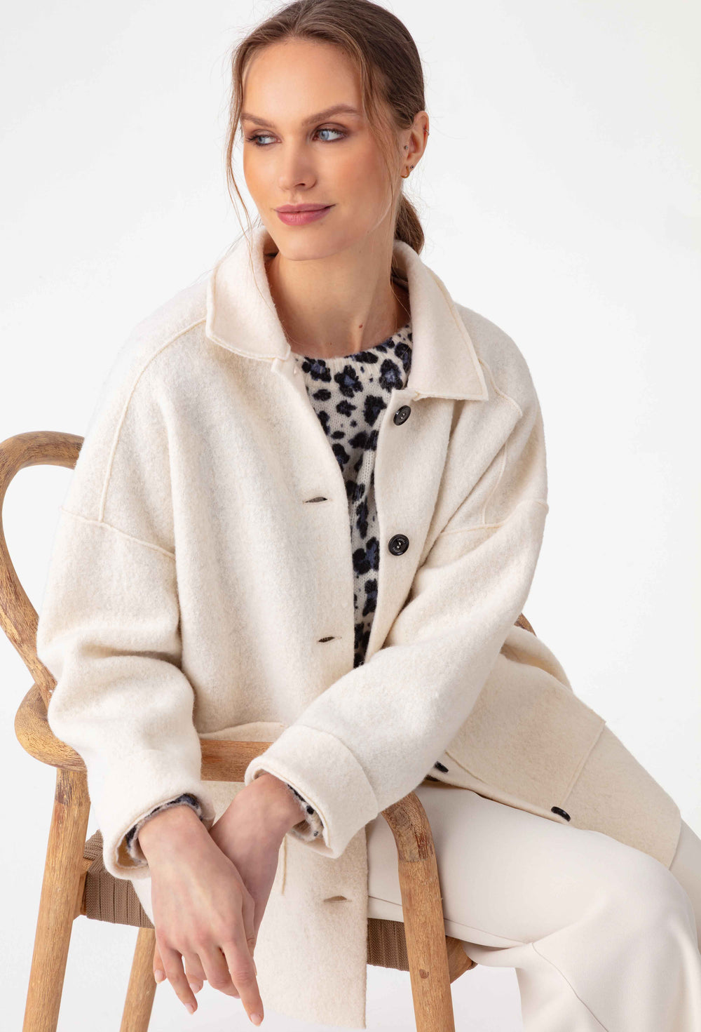 Pull Maxine léopard en laine mohair 6