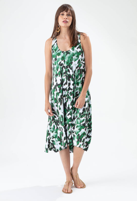 Robe Pousse imprimé herba fresca en jersey technique 1