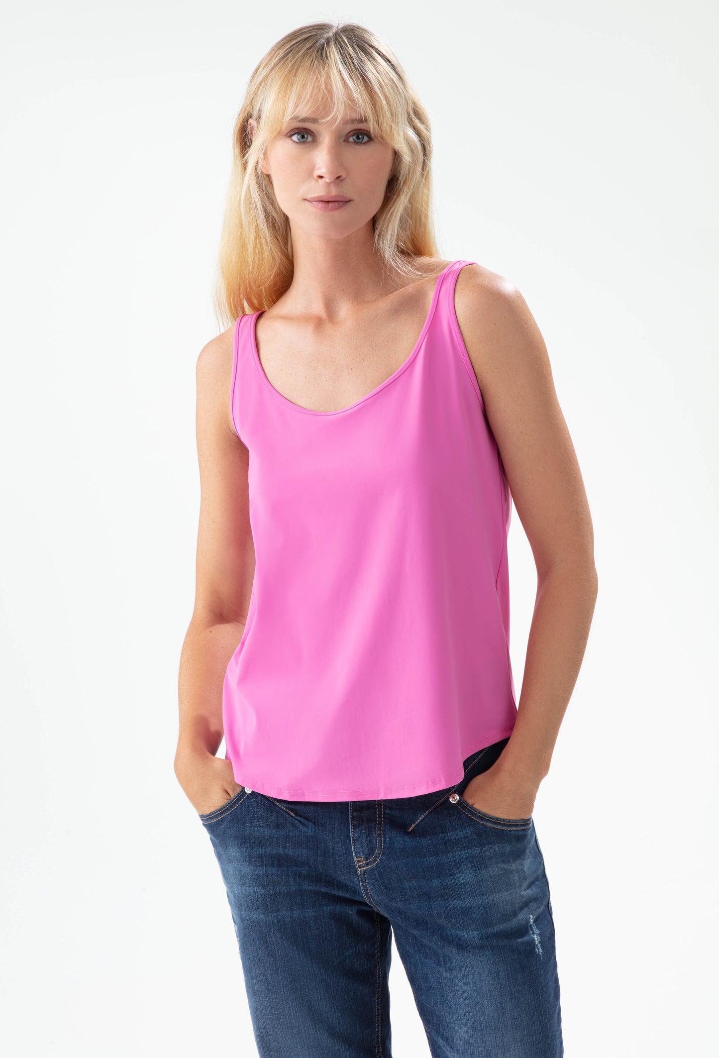 Debardeur Power en jersey technique rose 1