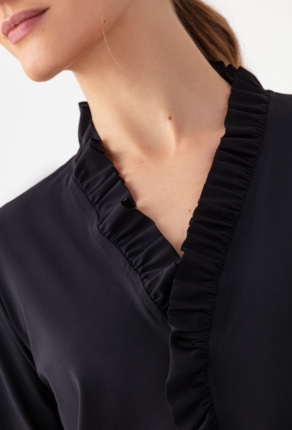 Top Jill noir en jersey technique 2