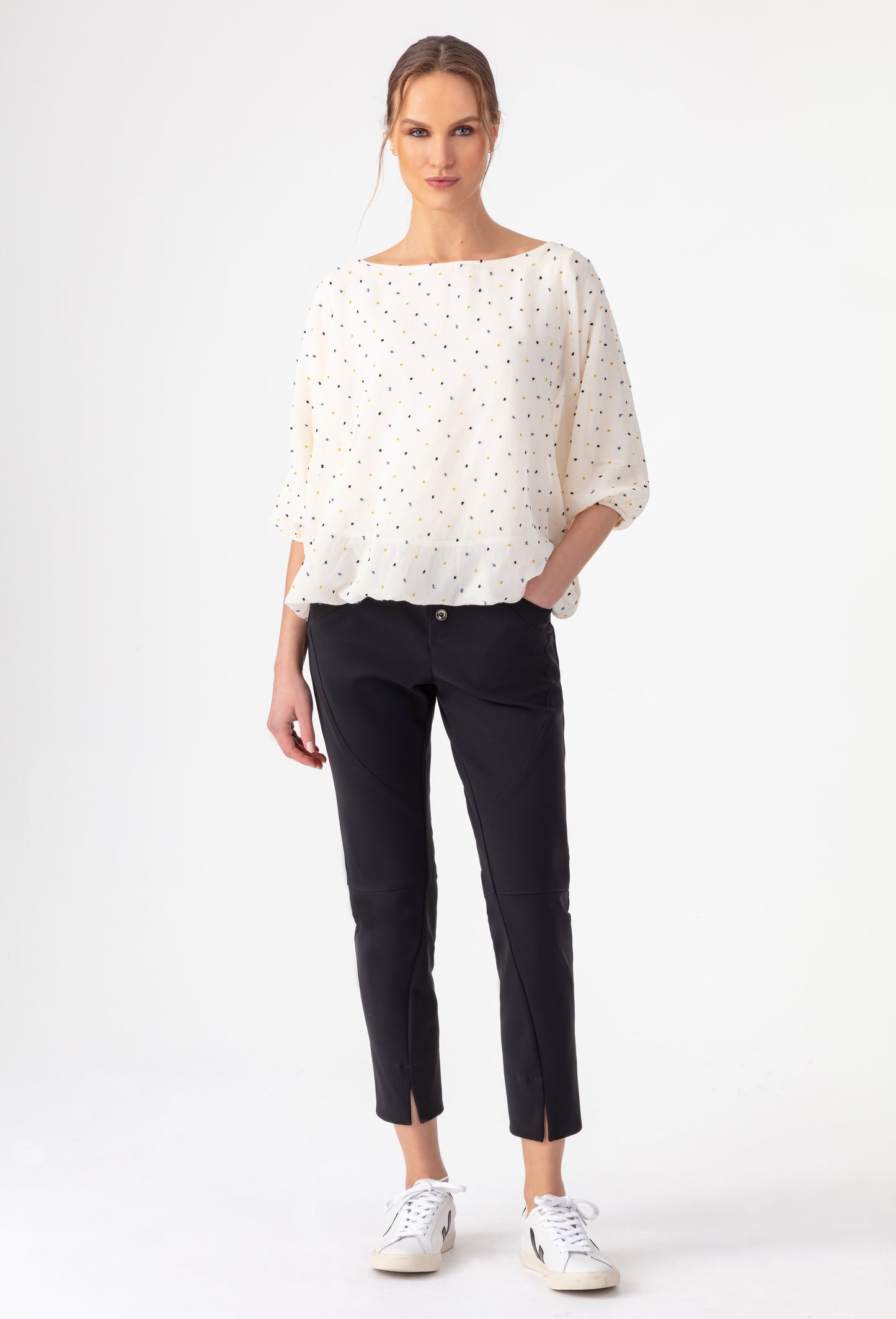Pantalon Malone noir en jersey technique 1
