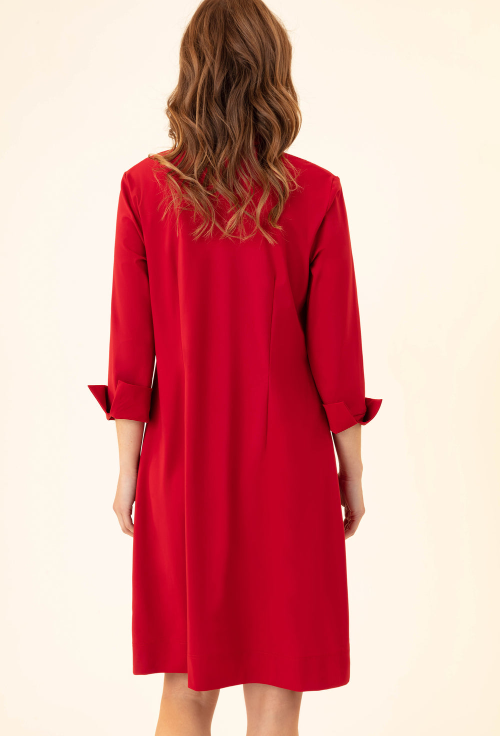 Robe Fox rouge en jersey technqiue 2